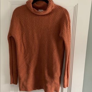 Caslon Burnt Orange Turtleneck Sweater